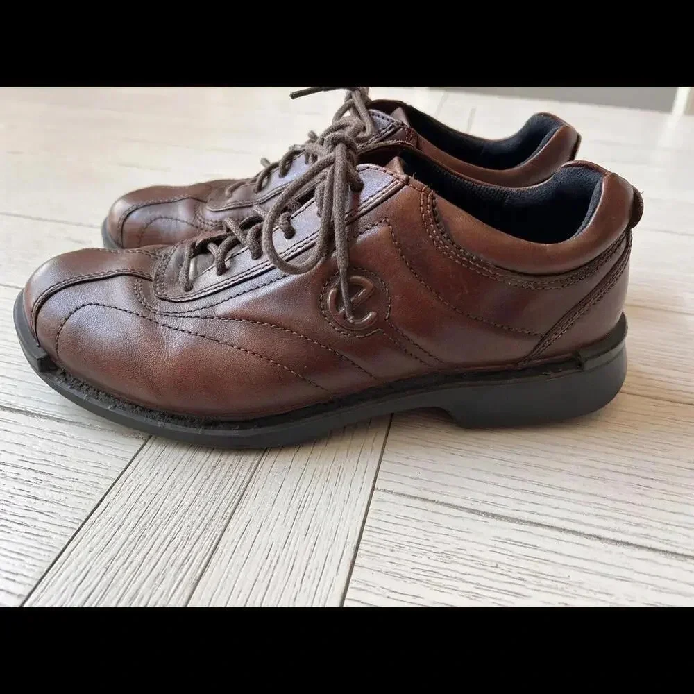 Ecco Men's Shoes, Brown, Light Shock Lace Up, Leather, Oxford Style EU Size‎ 42